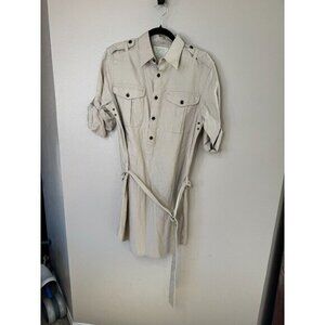 R.L. Rugby Workwear Women's Tan Dress Size L, tan dress, midi dress,‎ womens